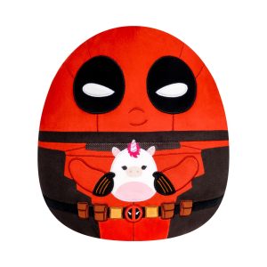 Squishmallows 12" Deadpool Holding Unicorn | Jazwares