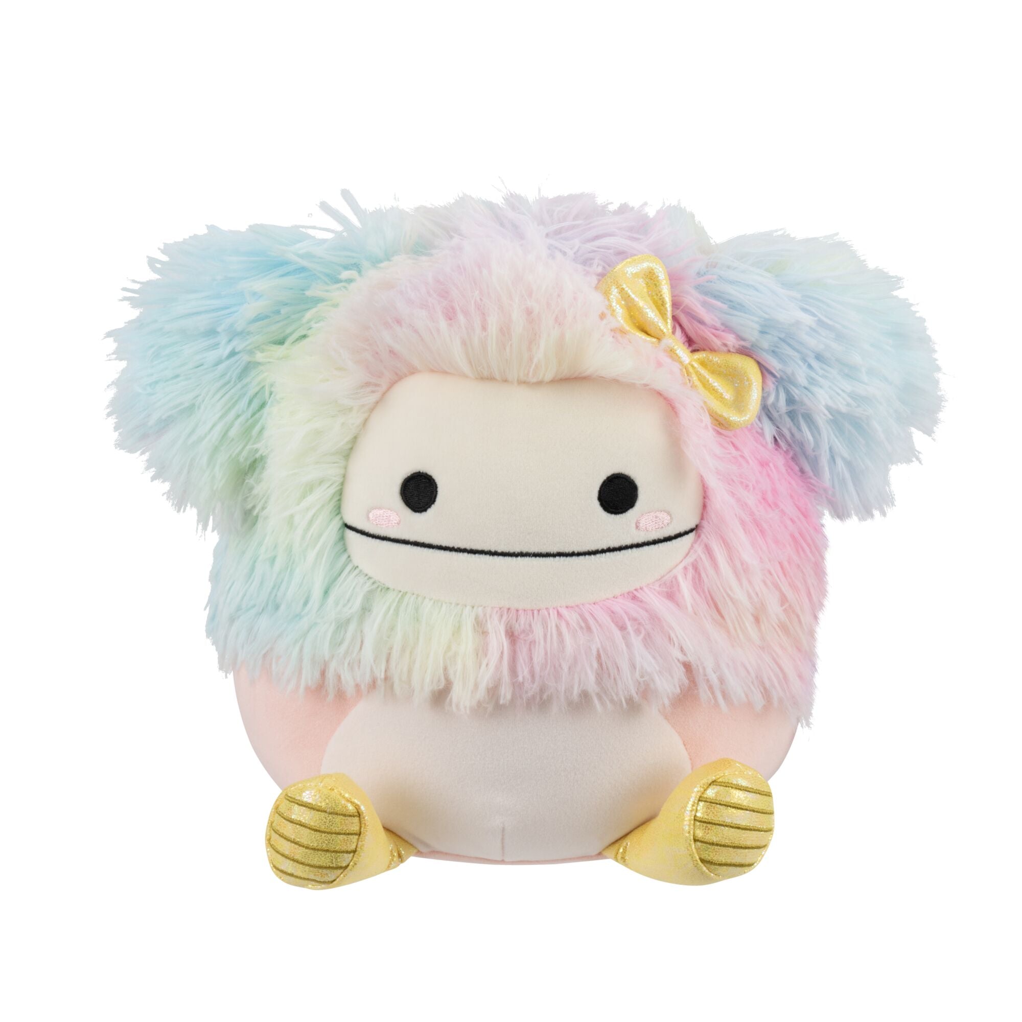 JPGOutput-SQER01637_LittlePlush_8inSquishmallows_Diane_PeachBigfootWithRainbowHairandYellowRainBoots_OPF.jpg