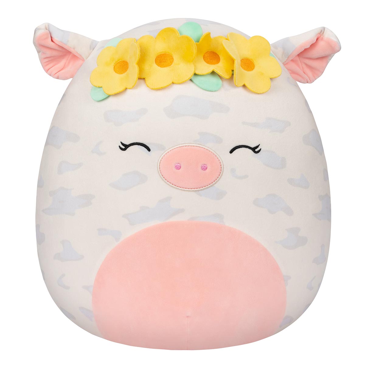 SQCR02137-LargePlush-16in-Squishmallows-RosieSpottedPigwYellowFlowerCrown-Front_lpr.jpg