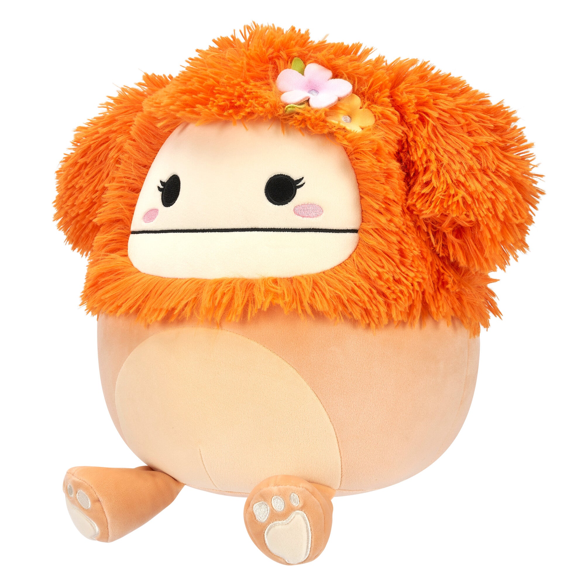 SQCR05545_SQCR05428-Squishmallows-12InchMediumPlush-Shasta-LightOrangeBigfootwFlowerPin-OP-3QRTL_lpr.jpg