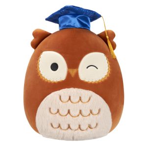 Squishmallows 12" Arella the Brown Owl in Graduation Cap | Jazwares