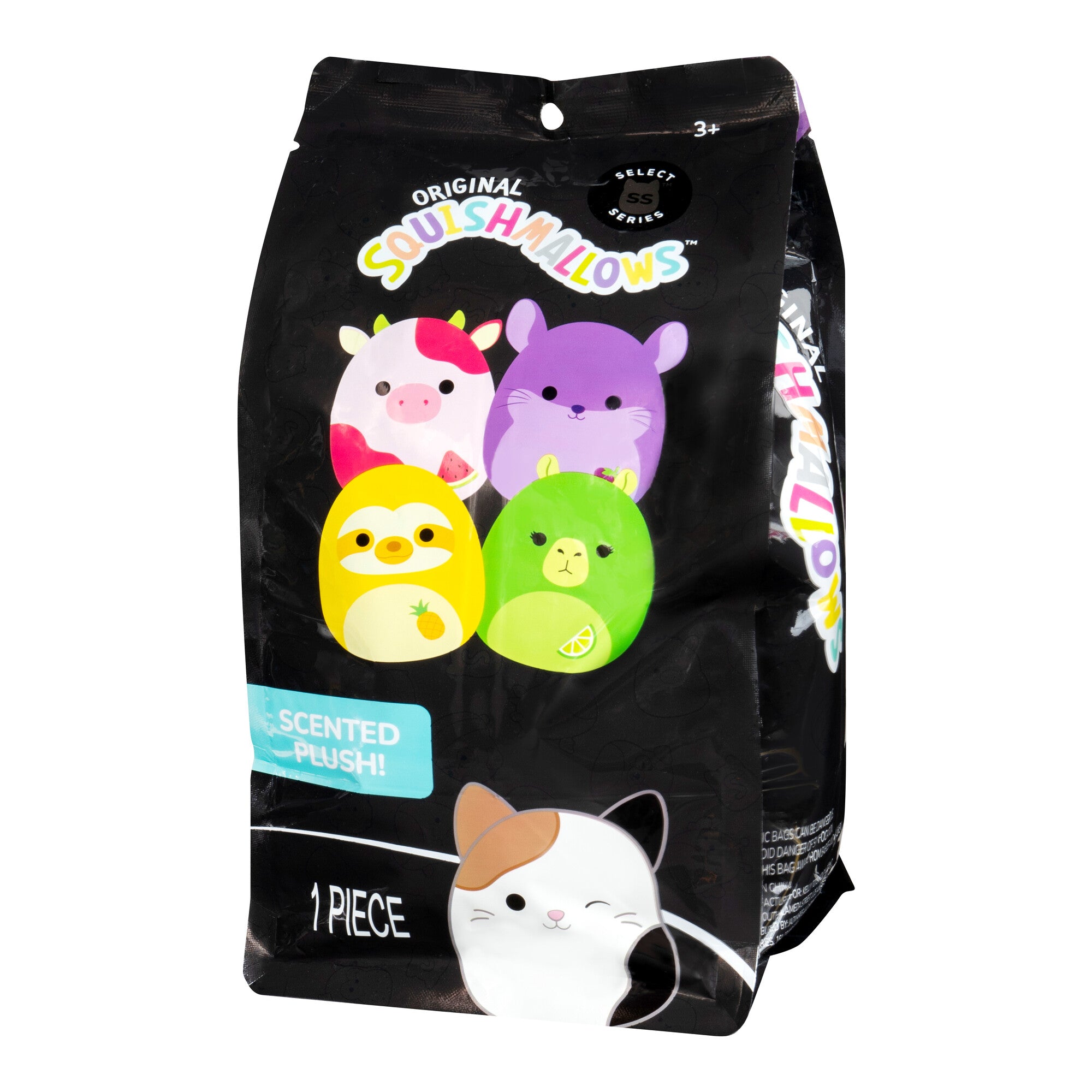 SQCR06531-Sqiuhsmallows-8inScented-LittlePlush-SelectSeries-WatermelonCow-IP-Bag-3QrtL-lpr.jpg