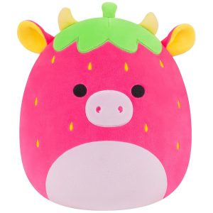 Squishmallows 12" Cleary the Hot Pink Strawberry Cow | Jazwares