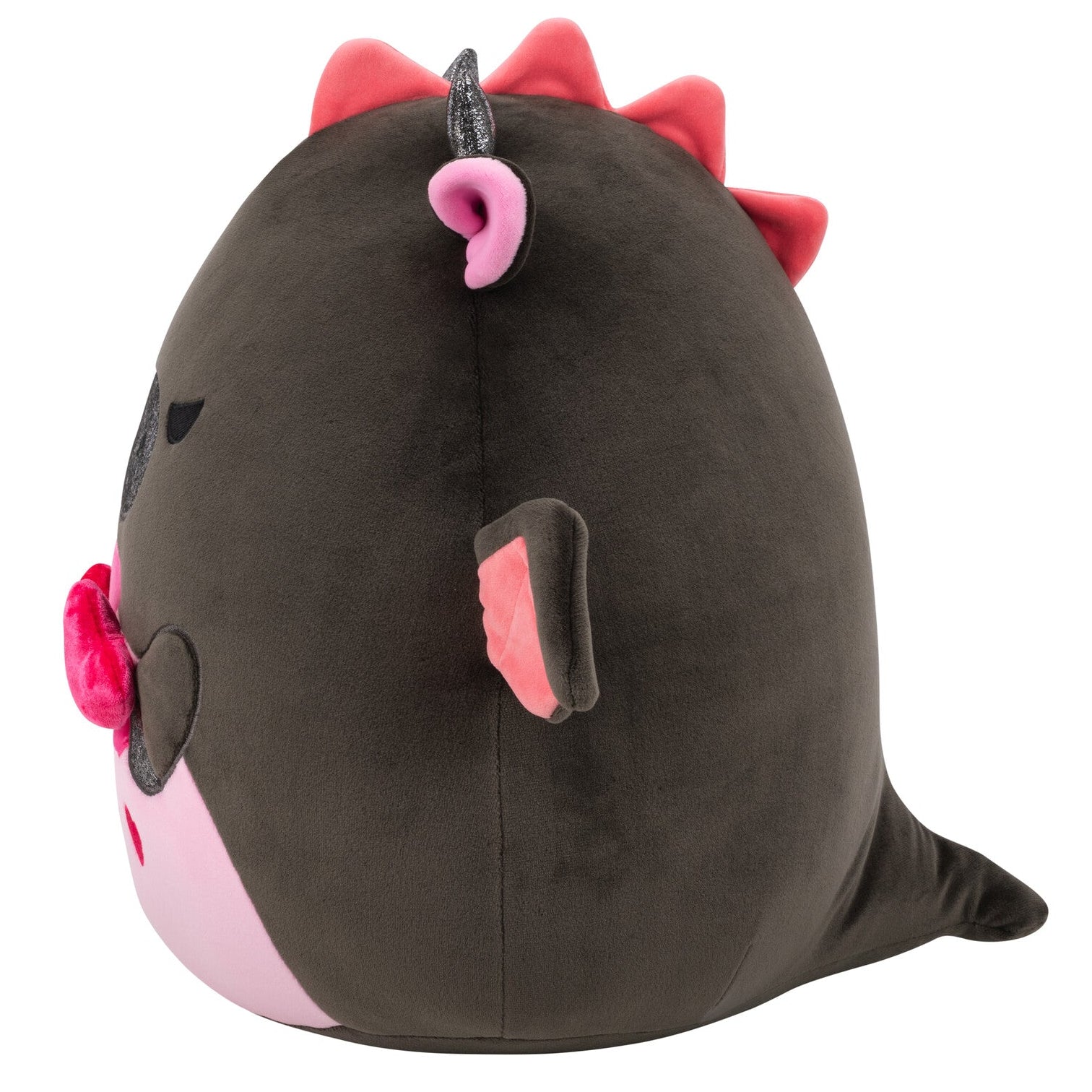 SQCR09308_12inCupcakeBlackDragonwithPinkBelly_GunmetalMuzzleandHornsHoldingHearts_OPSL_lpr.jpg