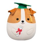 Squishmallows 12" Brenden the Jack Russell Terrier with Green Graduation | Jazwares