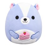 Squishmallows 8" Caspian the Lavender Skunk Holding Cake Slice | Jazwaes