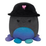 Squishmallows 8" Yoko the Charcoal Grey Octopus with Bucket Hat | Jazwares