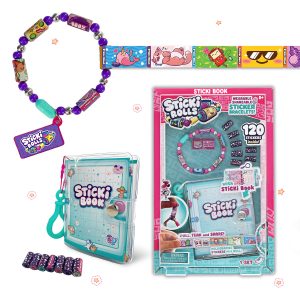 Sticki Rolls Wearable Bracelet & Sticki Book | Jazwares