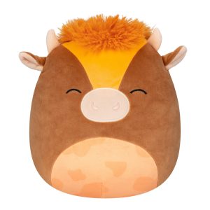 Squishmallows 10" Quinick the Dark Brown Spotted Cow | Jazwares