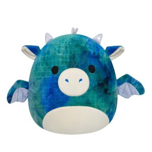 Squishmallows 14" Dominic the Blue Textured Dragon | Jazwares